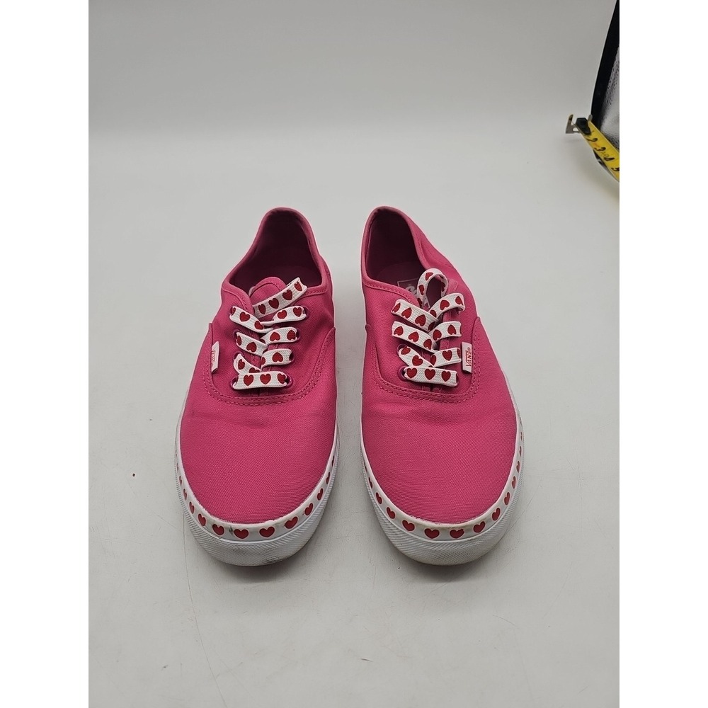 Vans Authentic Heart Foxing Purple Pink Red Shoe Sneaker Juniors Size 7